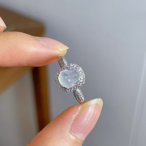 翡翠」K18 天然高氷種ヒスイ 天然ダイヤモンド 上品 忍耐 5月誕生石 本