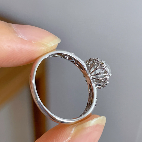 翡翠」K18 天然高氷種ヒスイ 天然ダイヤモンド 上品 忍耐 5月誕生石 本