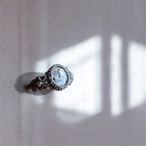 マクラメリング｜オパールコッパー シルバー (R-OPC-01) 指輪・リング