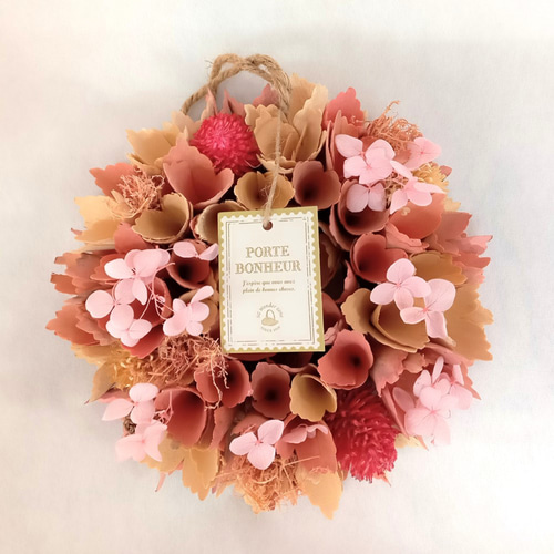 アンティークピンクリース 春 卒業祝い 入学祝い 新築祝い ナチュラル