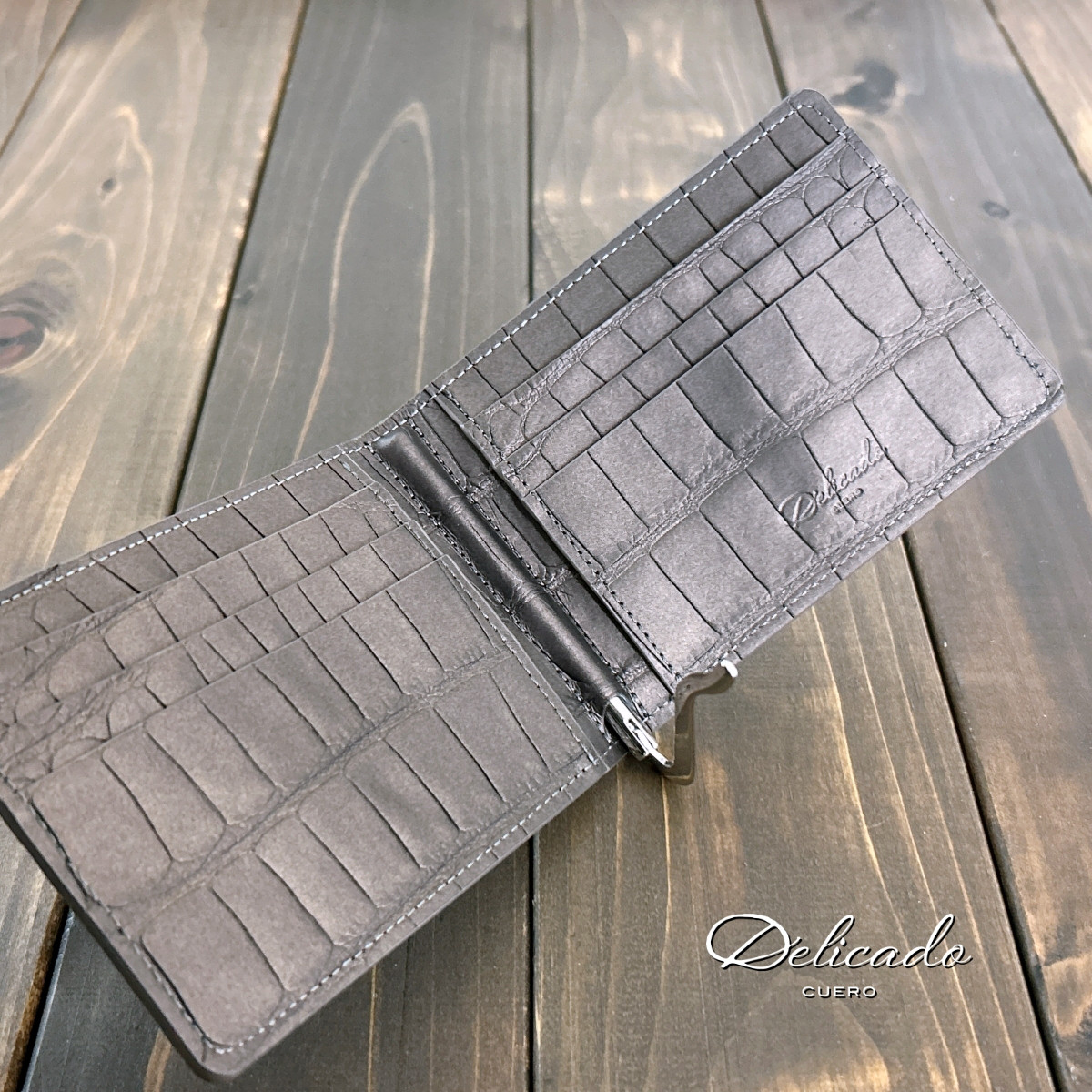 アリゲーター 無双 マネークリップ スチールブロンズ