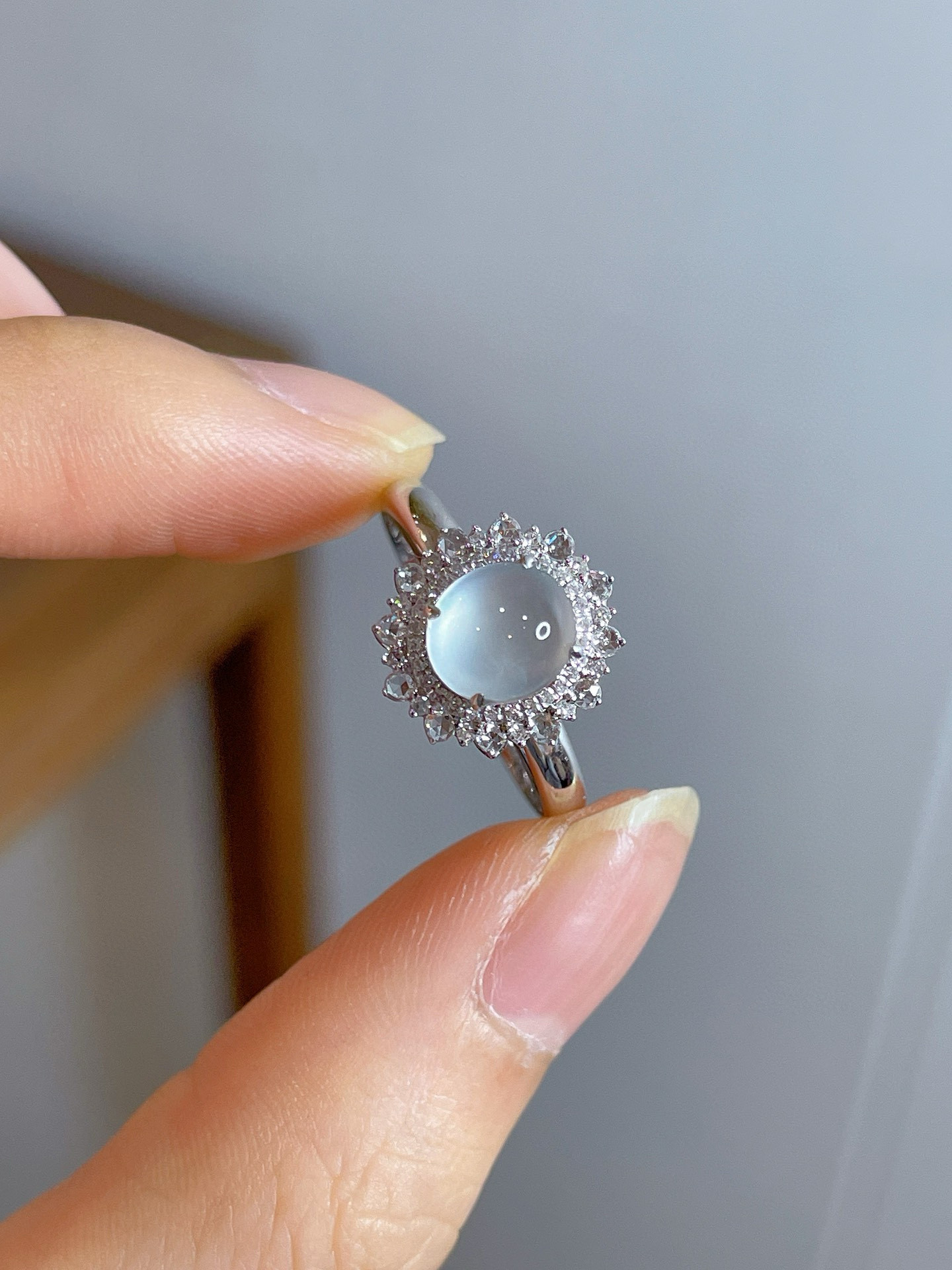 「翡翠」K18 天然高氷種ヒスイ　天然ダイヤモンド　上品　忍耐　5月誕生石 本翡翠　貔貅　A貨　リング 26/1/31