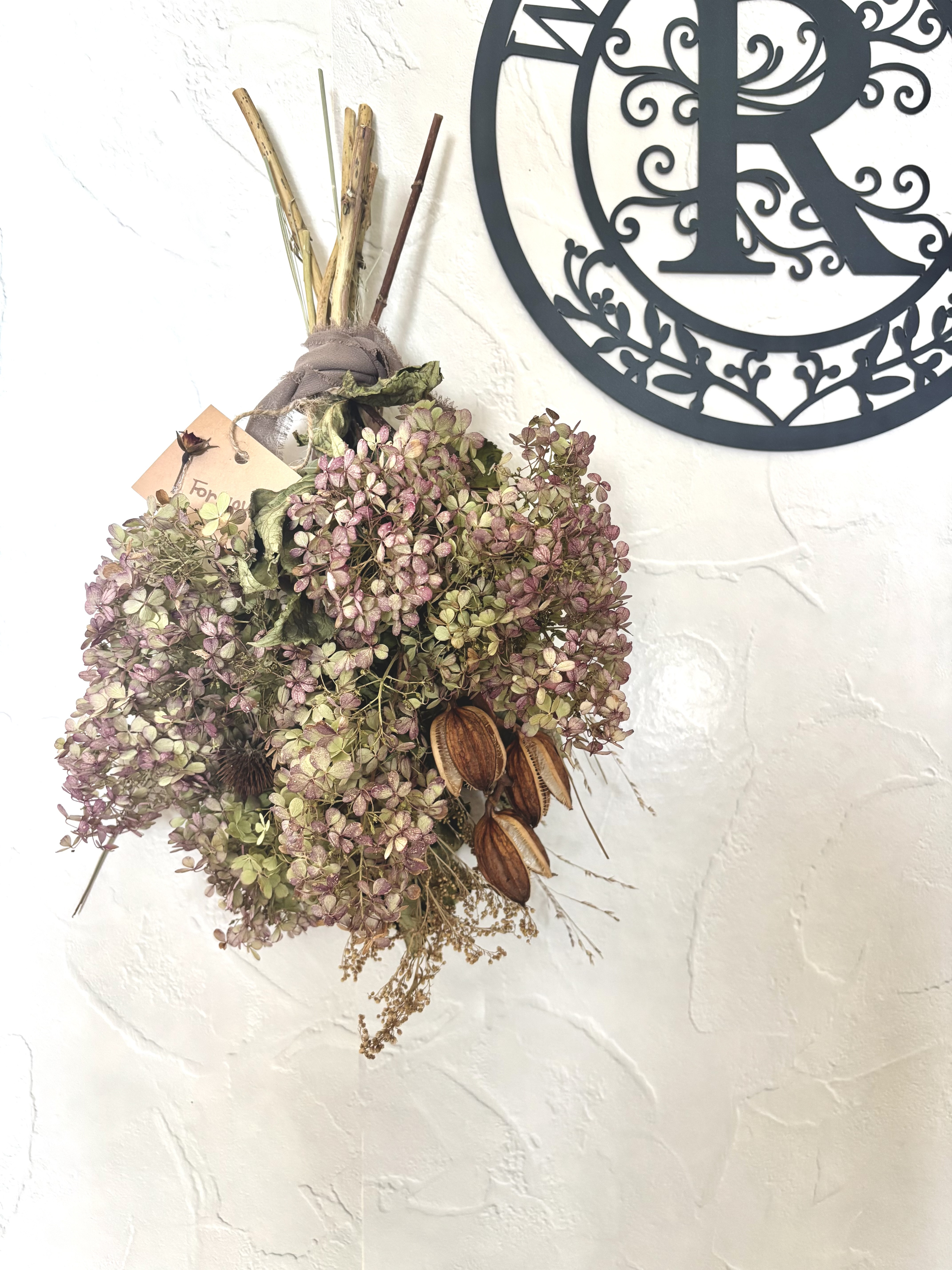 アンティークピンク＊ミナヅキのスワッグ