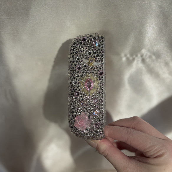 キラキラ 薄ピンク✨桃色 ビジュー ハート 魔法少女 ステッキ 羽