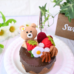 Lucky Cream Chocolate フェイクスイーツデコ　ケーキ　置物 可愛い生チョコケーキ フェイクスイーツ スイーツデコ 置物 スイーツ