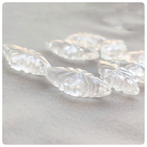 ∴天然石ビーズ∵ 選べるローゼンジカービング 1個 天然石 ☆buchuchu