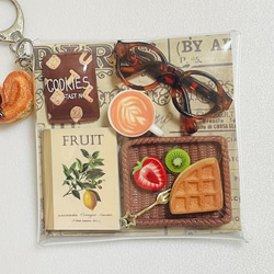 ガチャ詰めポーチ じゃらじゃらキーホルダー キーホルダー 茶色 くま