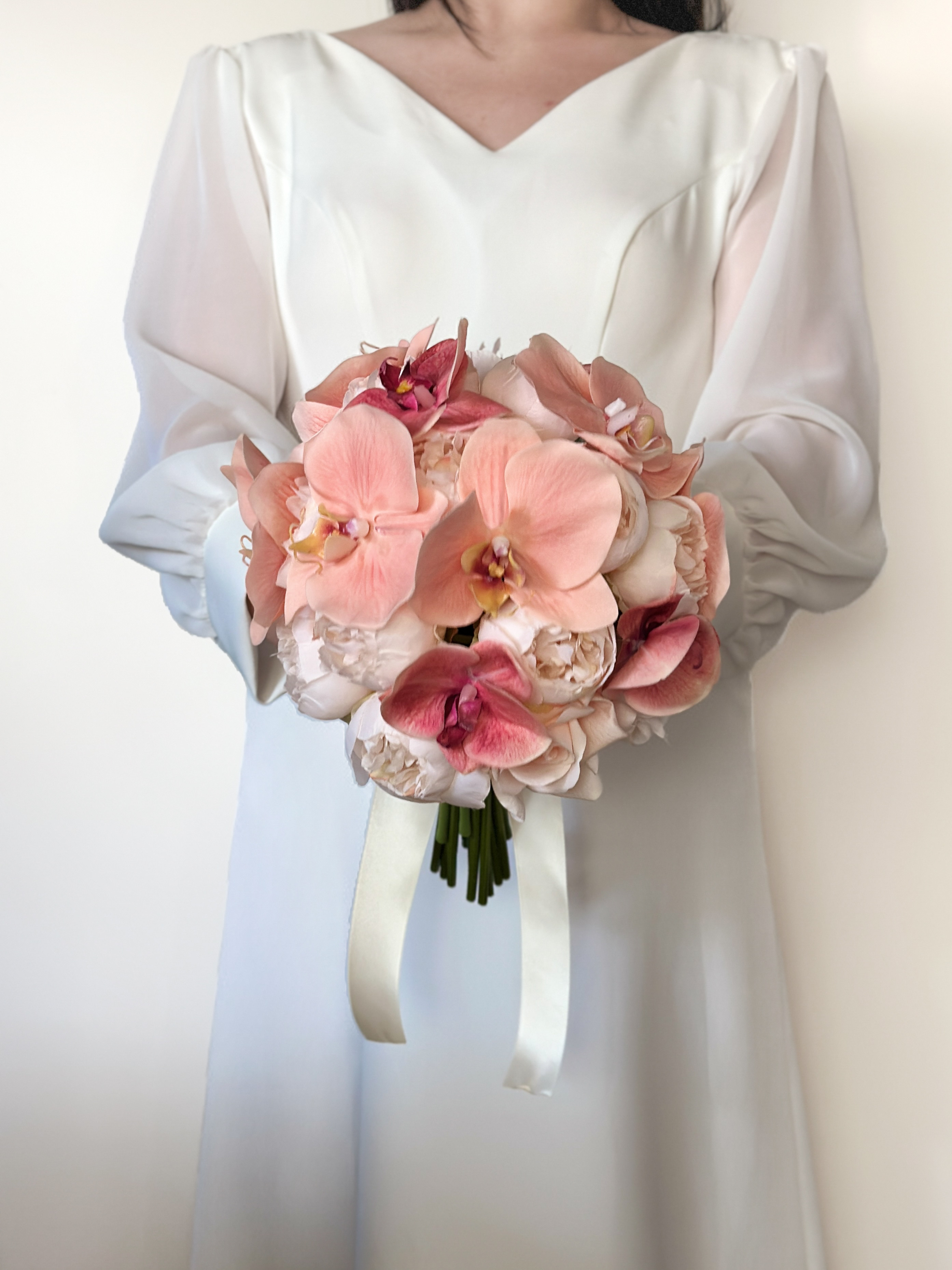 【受注生産・10日以内の発送】うすピンク　ラウンドブーケ