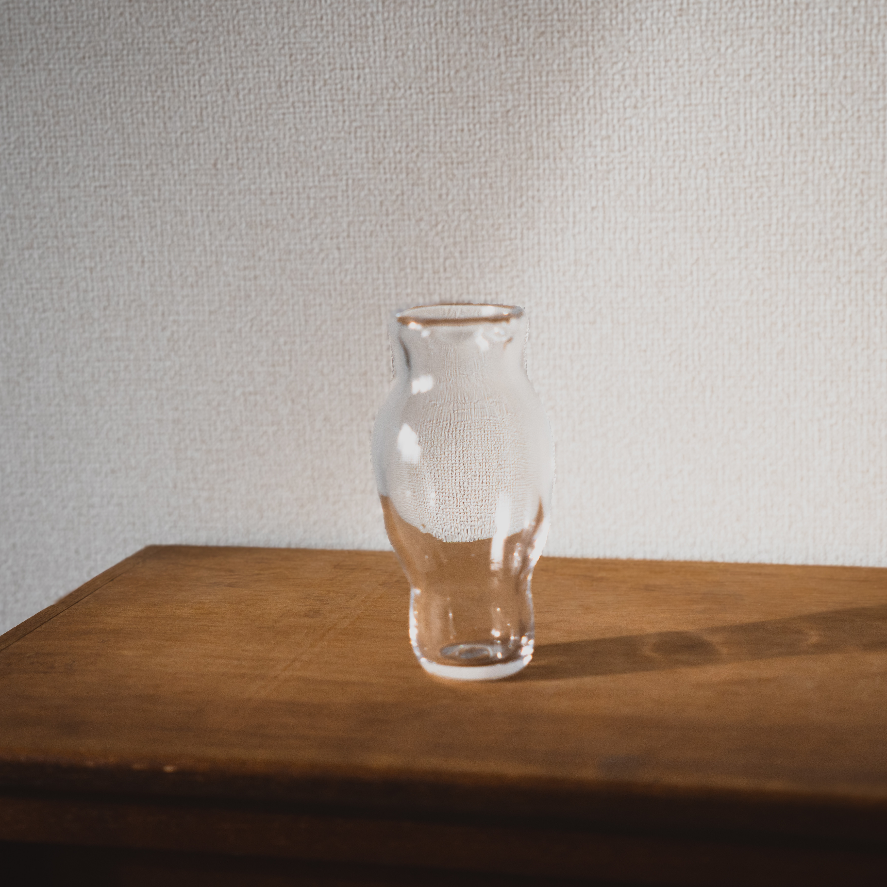 吹きガラスの花器 flowervase