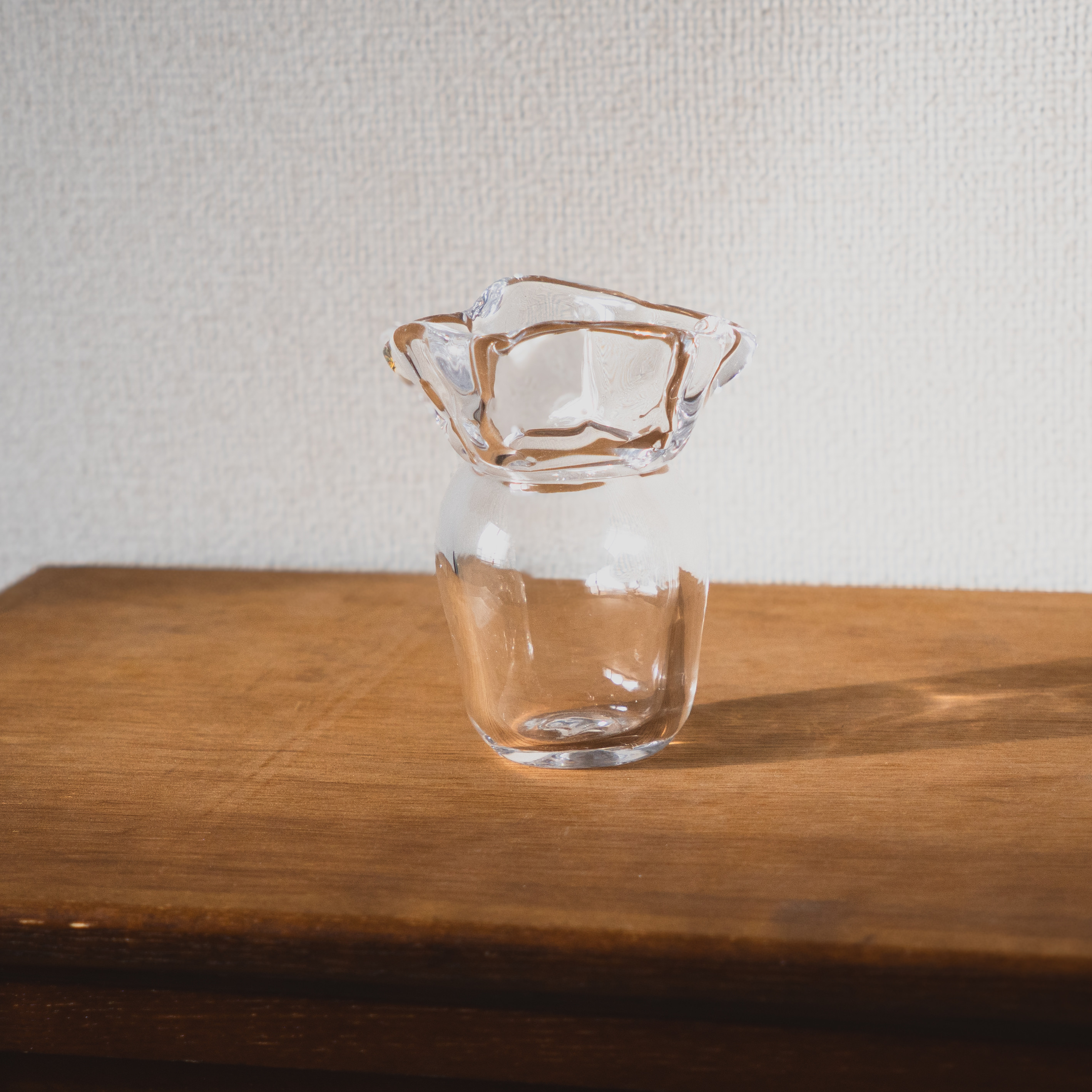 吹きガラスの花器 flowervase