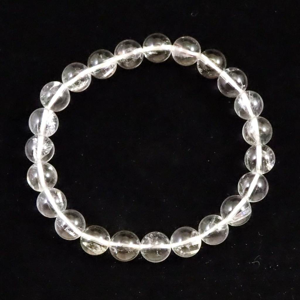 クォーツインクォーツ 貫入水晶   8mmブレスレット 17.7ｇ #21886