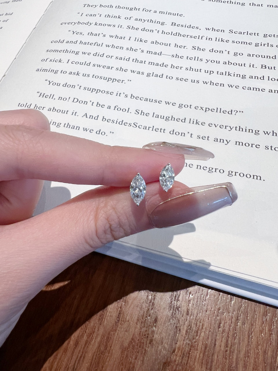 ラボグロウンダイヤモンドピアスPt950 3306