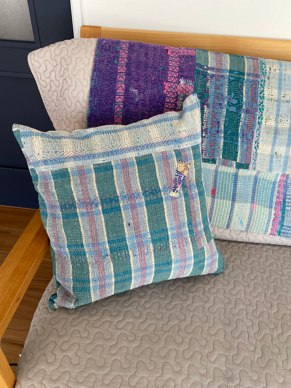 カンタキルト　クッションカバー　新品未使用 カンタキルトのクッションカバー クッション・クッションカバー はっち