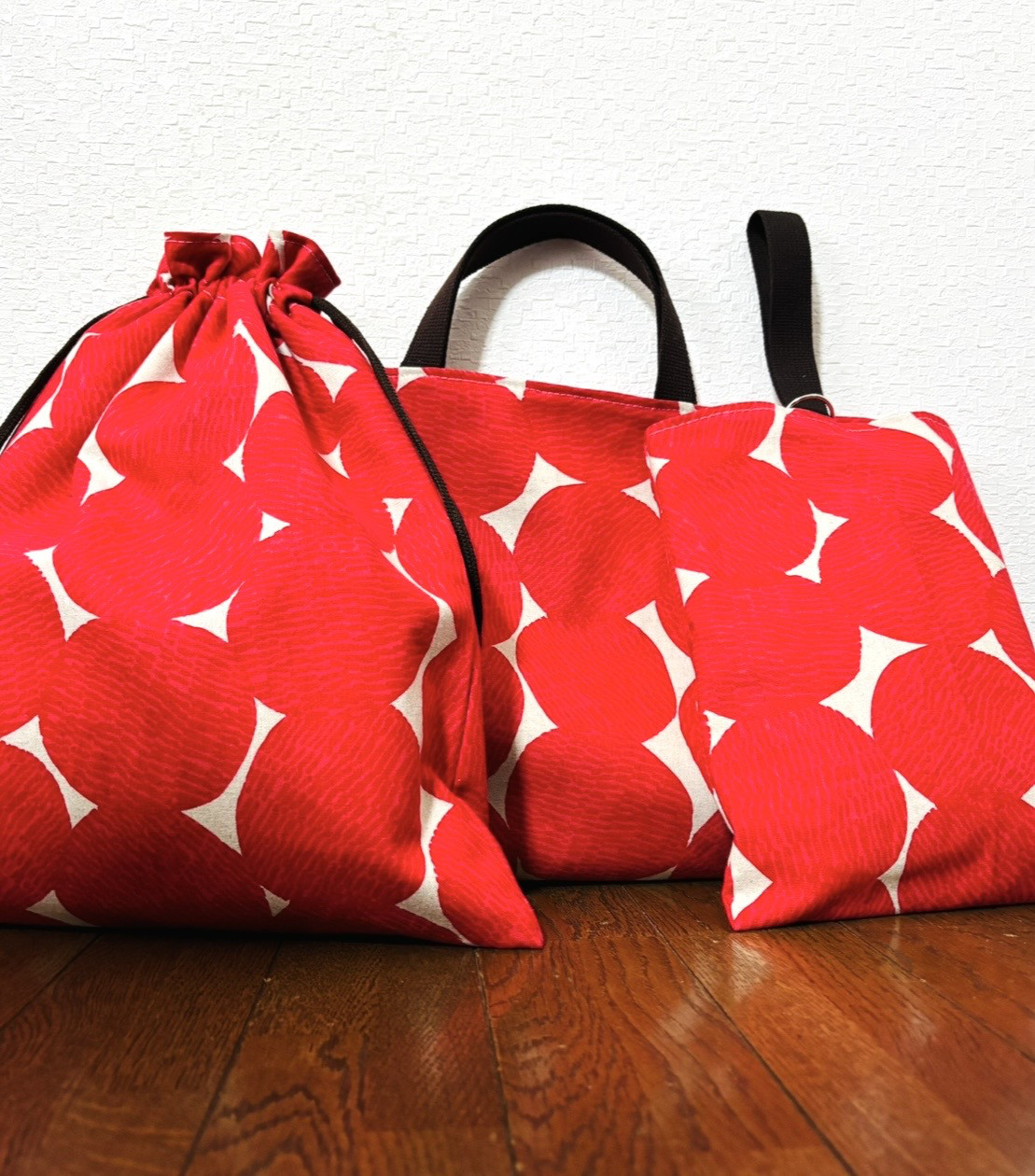 【入園入学】レッスンバッグ、お着替え袋、シューズ袋セット