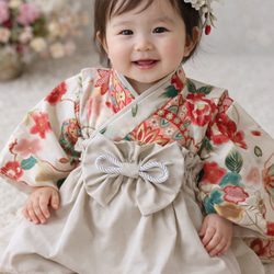 ベビー袴 虎✕ベージュ 初節句 ベビー服 yu_yu 通販 13758142｜Creema