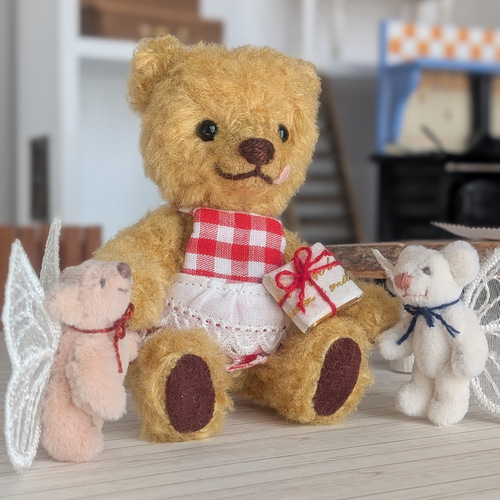 ご依頼品】バレンタインのくまさん ぬいぐるみ sky-blue 通販 20392992