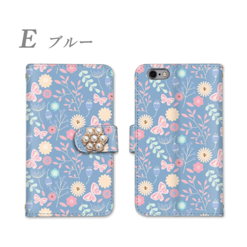 ☆スマホケース☆花柄☆カード収納☆ミラー☆鏡付き☆手帳型☆全機種