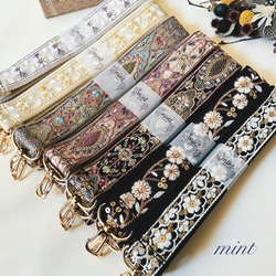 インド刺繍 ショルダー ストラップ ショルダーバッグ mint 通販