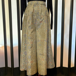 着物リメイク大島紬シルクパンツ キュロット・ワイドパンツ m's style