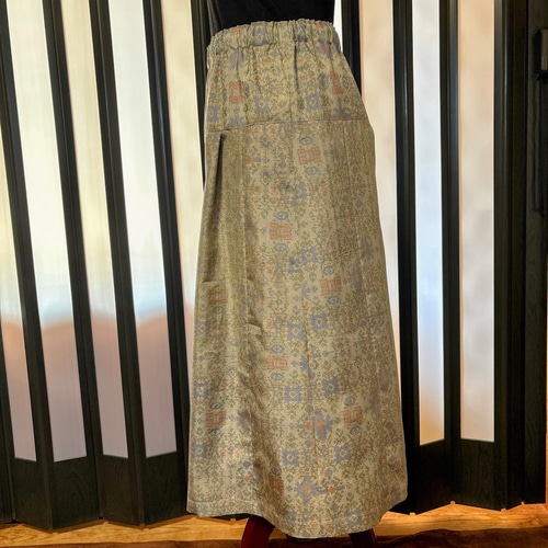 着物リメイク大島紬シルクパンツ キュロット・ワイドパンツ m's style