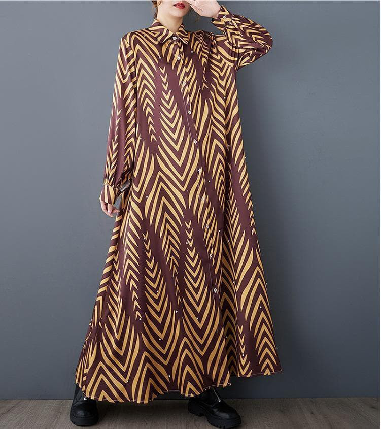 ワンピース　ロング　大人　大きいサイズ レディース 秋冬　春 新品 長袖