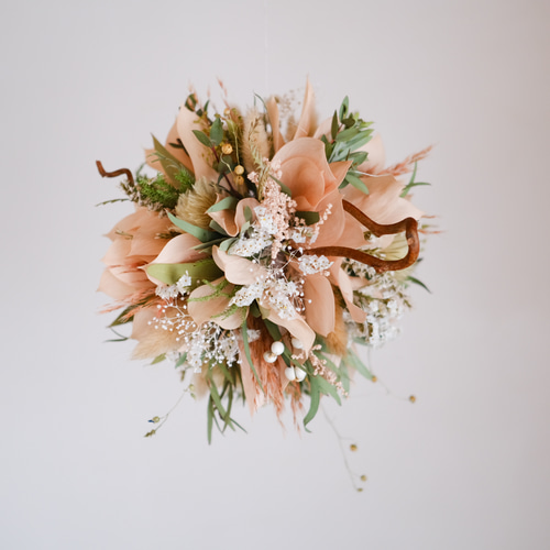 春和】 春のフライングボール ドライフラワー リース 花 と 山 通販