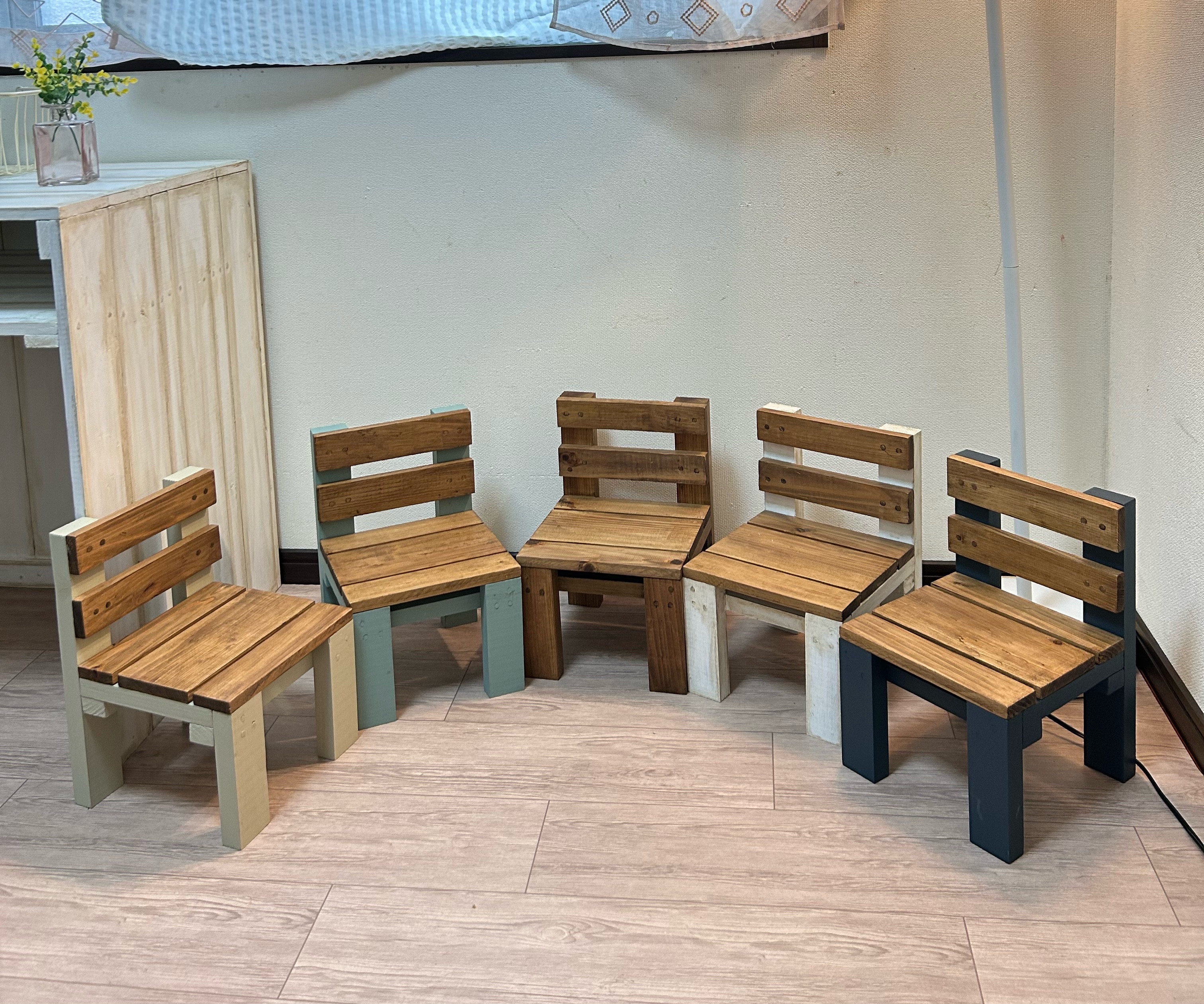 【送料込み】天然木のキッズチェア｜完成品　子供用椅子