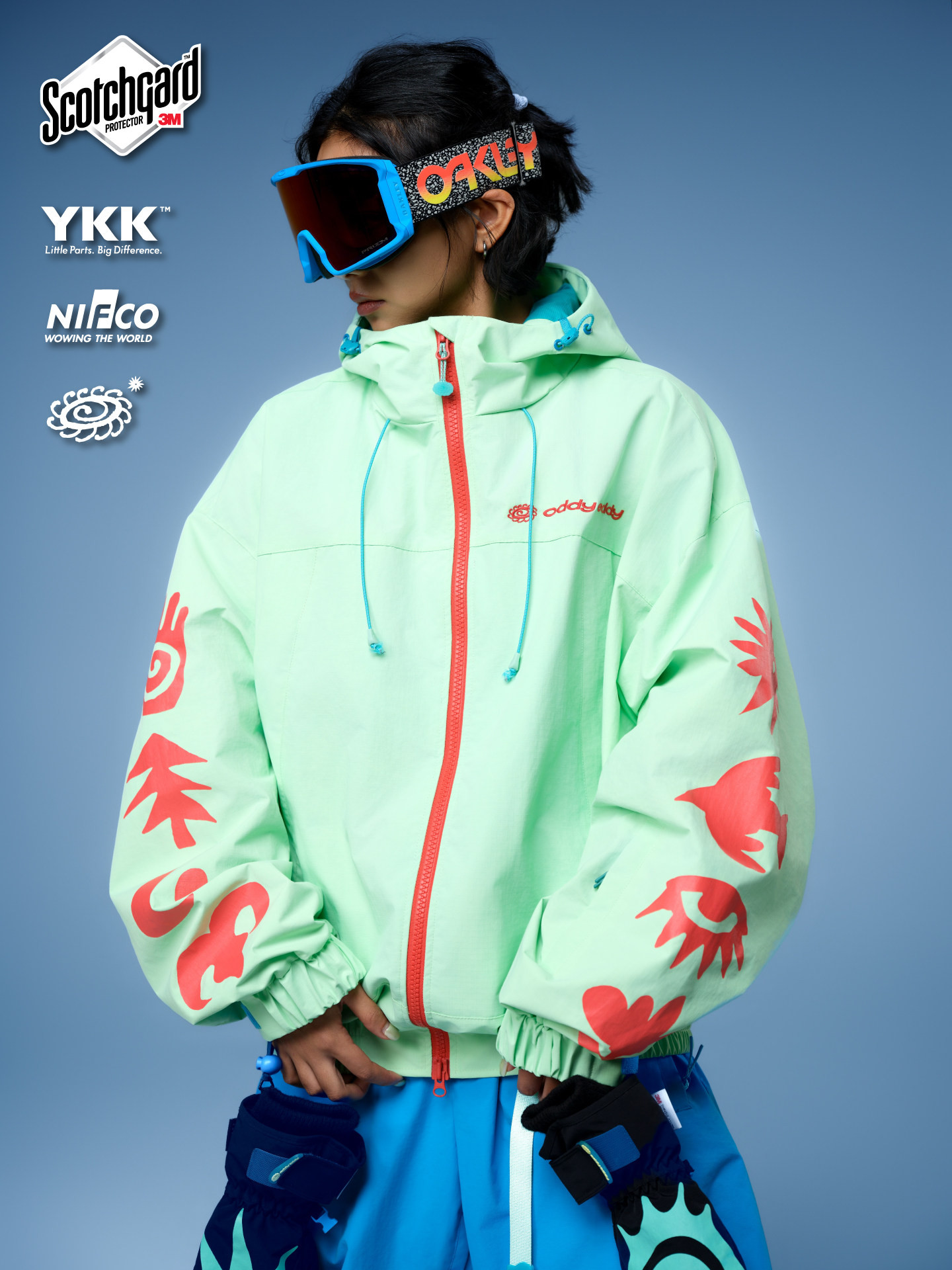 2026 スノボウェア ジャケット 緑 グリーン おしゃれ 撥水 防寒アウター レディース メンズ トップス SK172