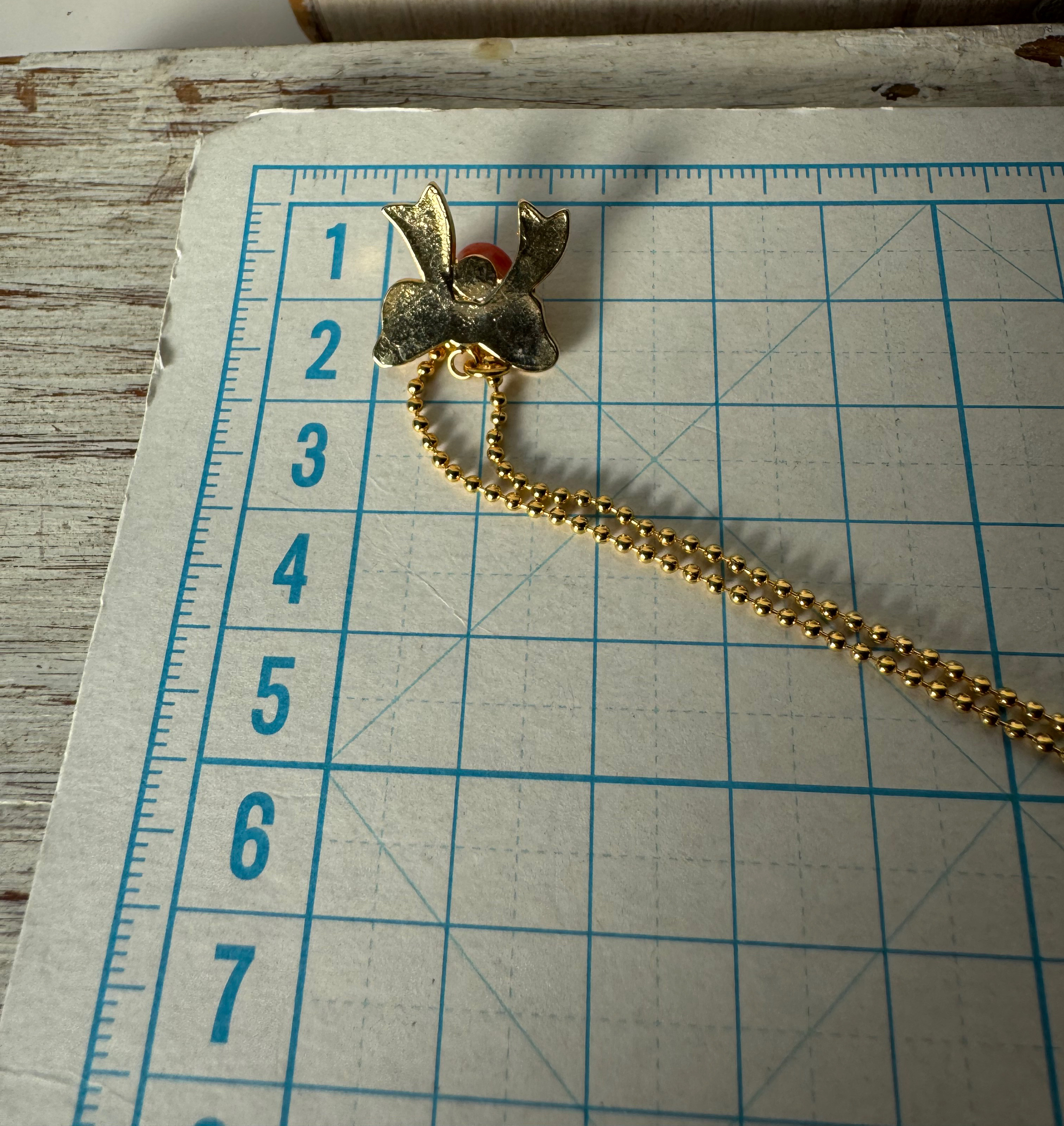 【送料無料企画品】Natural Precious Coral"（天然宝石珊瑚）高知産　赤珊瑚　ペンダント【りぼん　結】