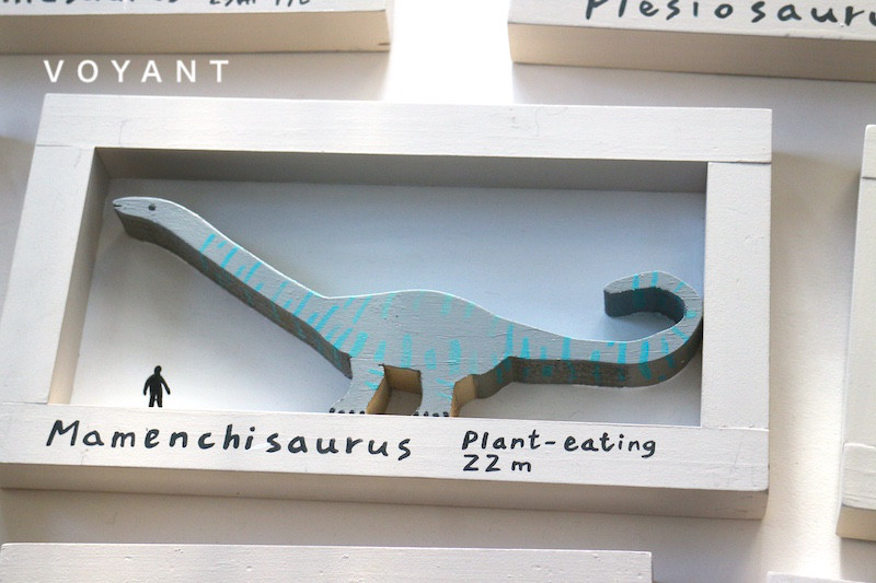 恐竜木工オブジェ／No9マメンチサウルス