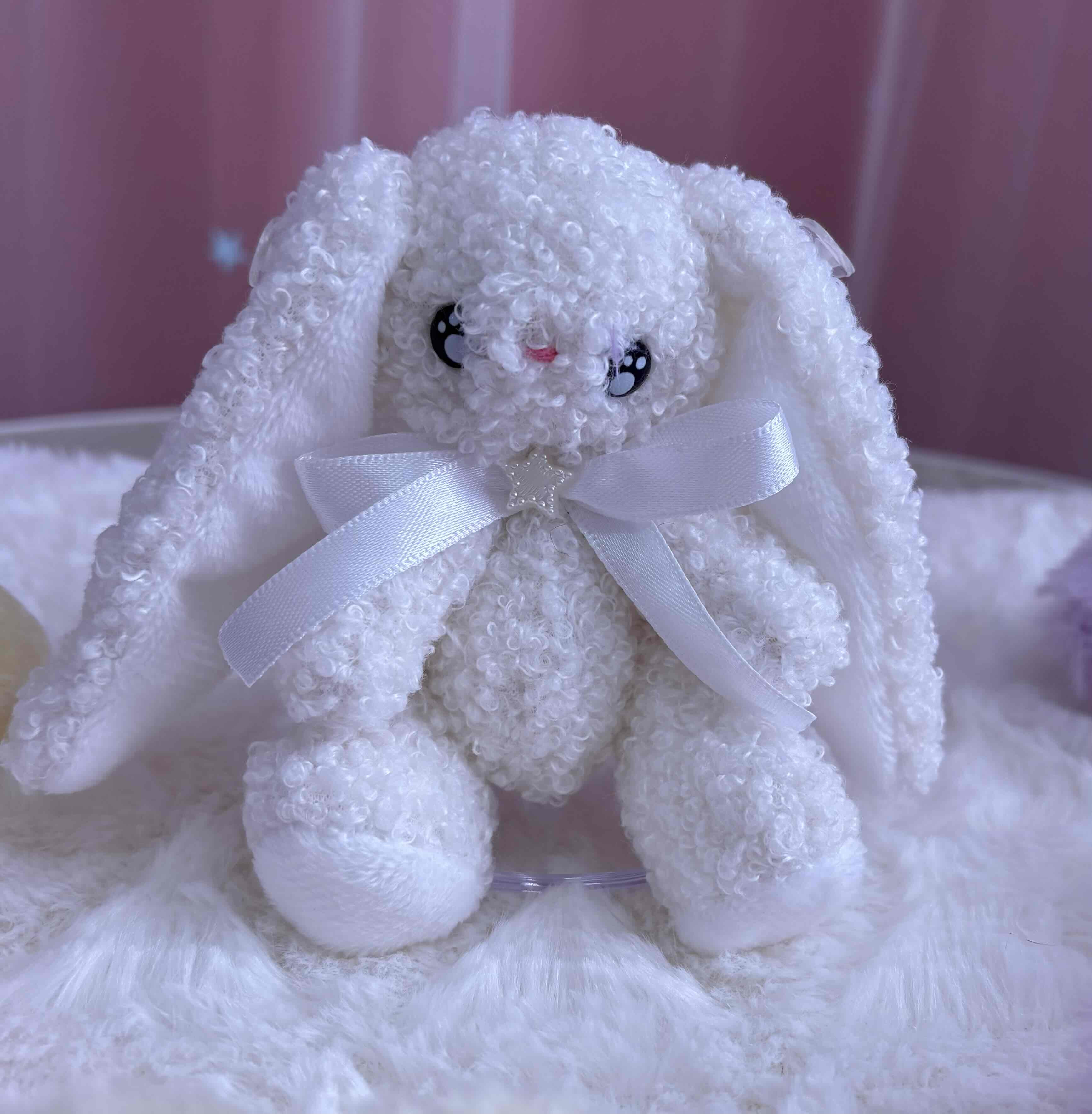 ふわもこボアのたれ耳うさちゃん☆ホワイト