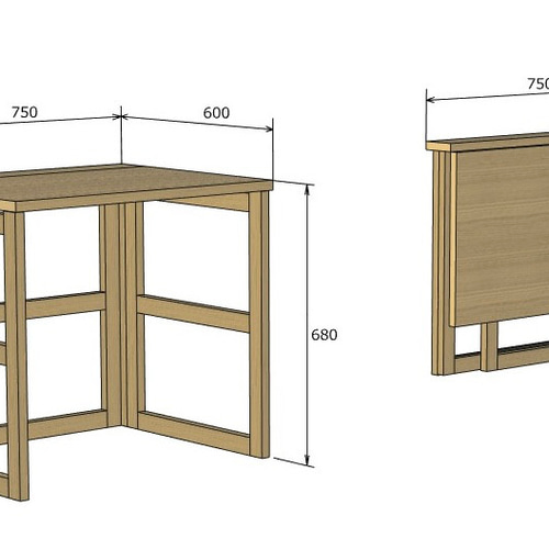 オーダー品 折りたたみテーブル 机・デスク Woodwork mic 通販