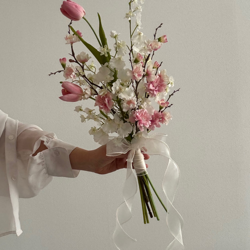 白無垢 色打掛 ┊︎ 和装 アーティフィシャルフラワーブーケ