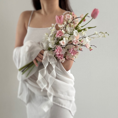 白無垢 色打掛 ┊︎ 和装 アーティフィシャルフラワーブーケ