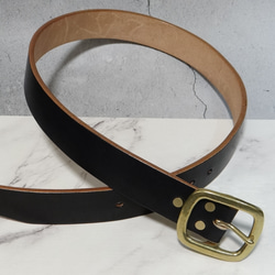 6ミリ厚ヌメ革ベルトG3バックル 極厚ベルト その他ファッション雑貨