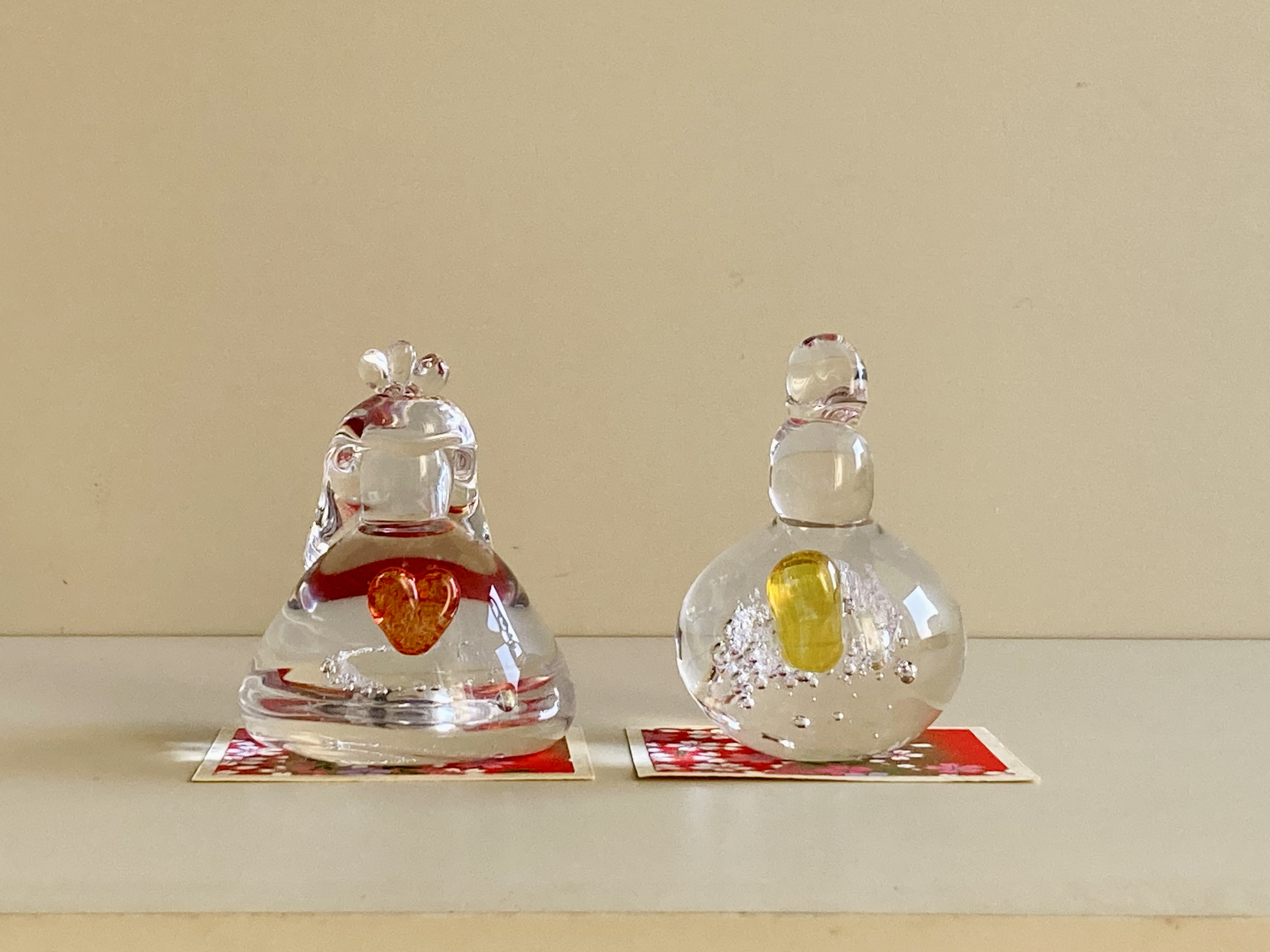 ガラスのおひなさま5　クリア  お雛様　雛人形　桃の節句　ガラス