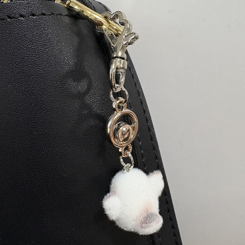 新作❤︎【送料無料】♡シマエナガちゃん立体チャーム フロッキー素材