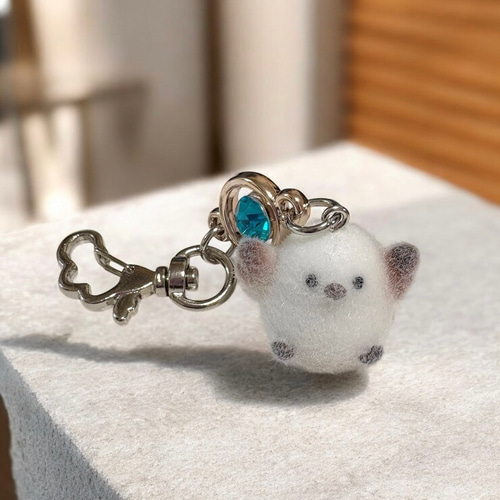 新作❤︎【送料無料】♡シマエナガちゃん立体チャーム フロッキー素材