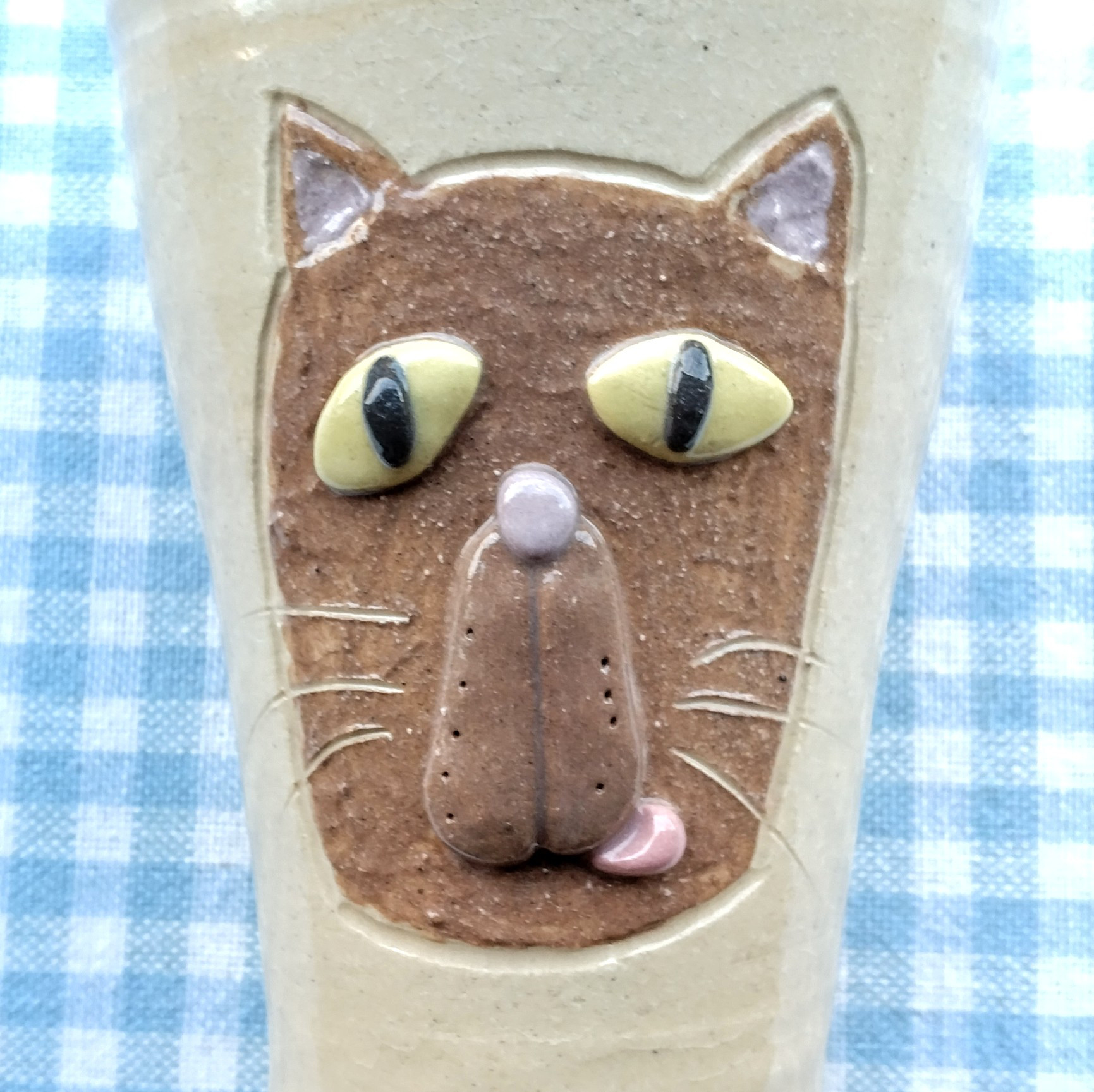 いたずら猫の ぷくぷく立体カップ ＆ 肉球のマドラー