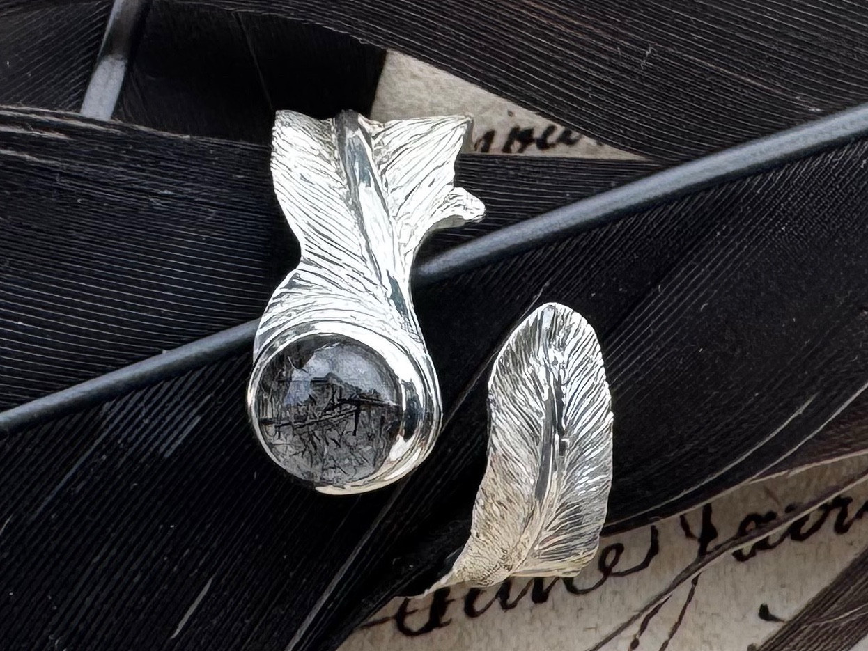 【feather ring】~ルチルインクォーツ~