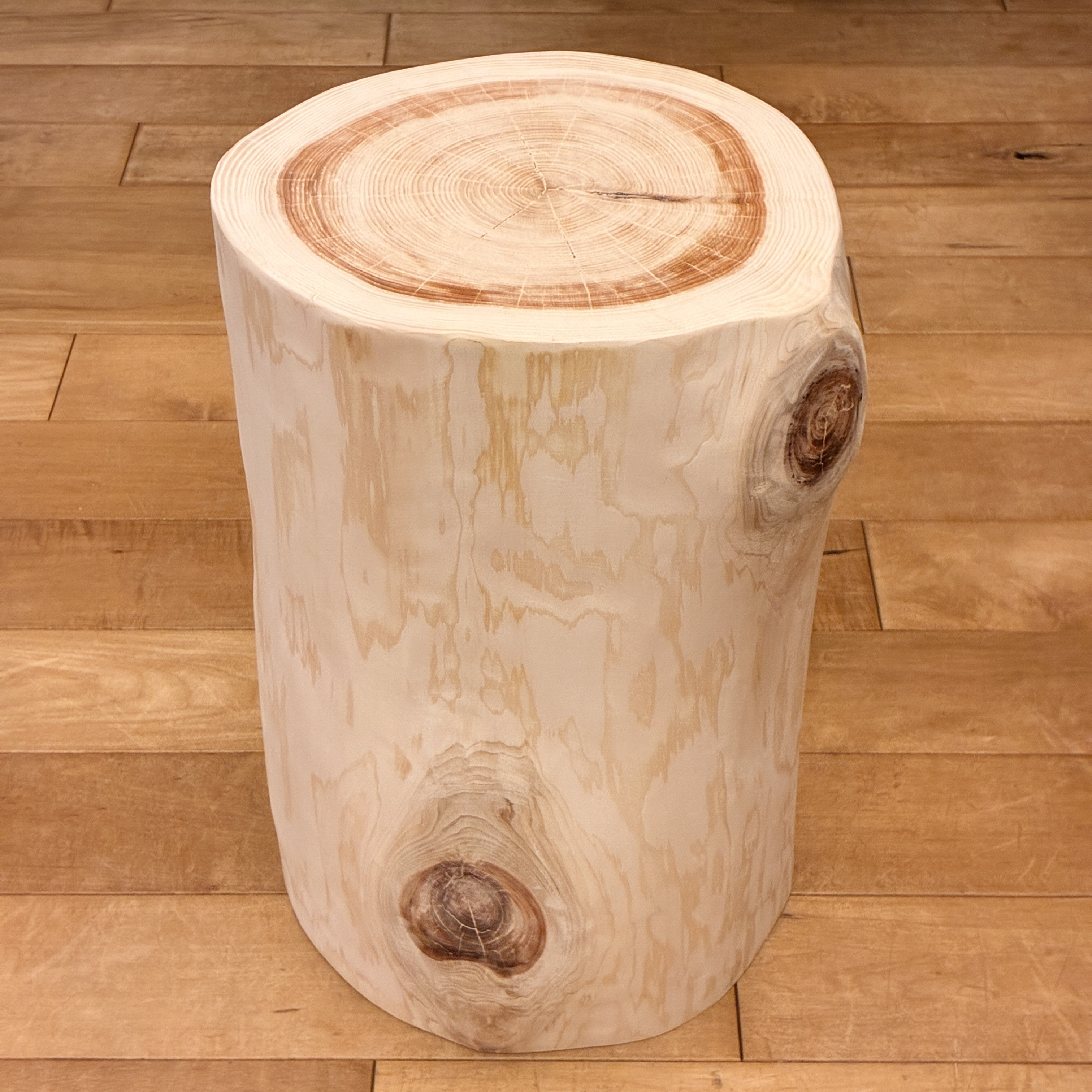 Hinoki  Wood  Stool  No.1574