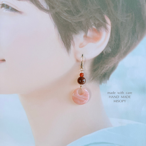 ショコラピンクのピアス― Valentine limited ―【限定1点のみ】 ピアス