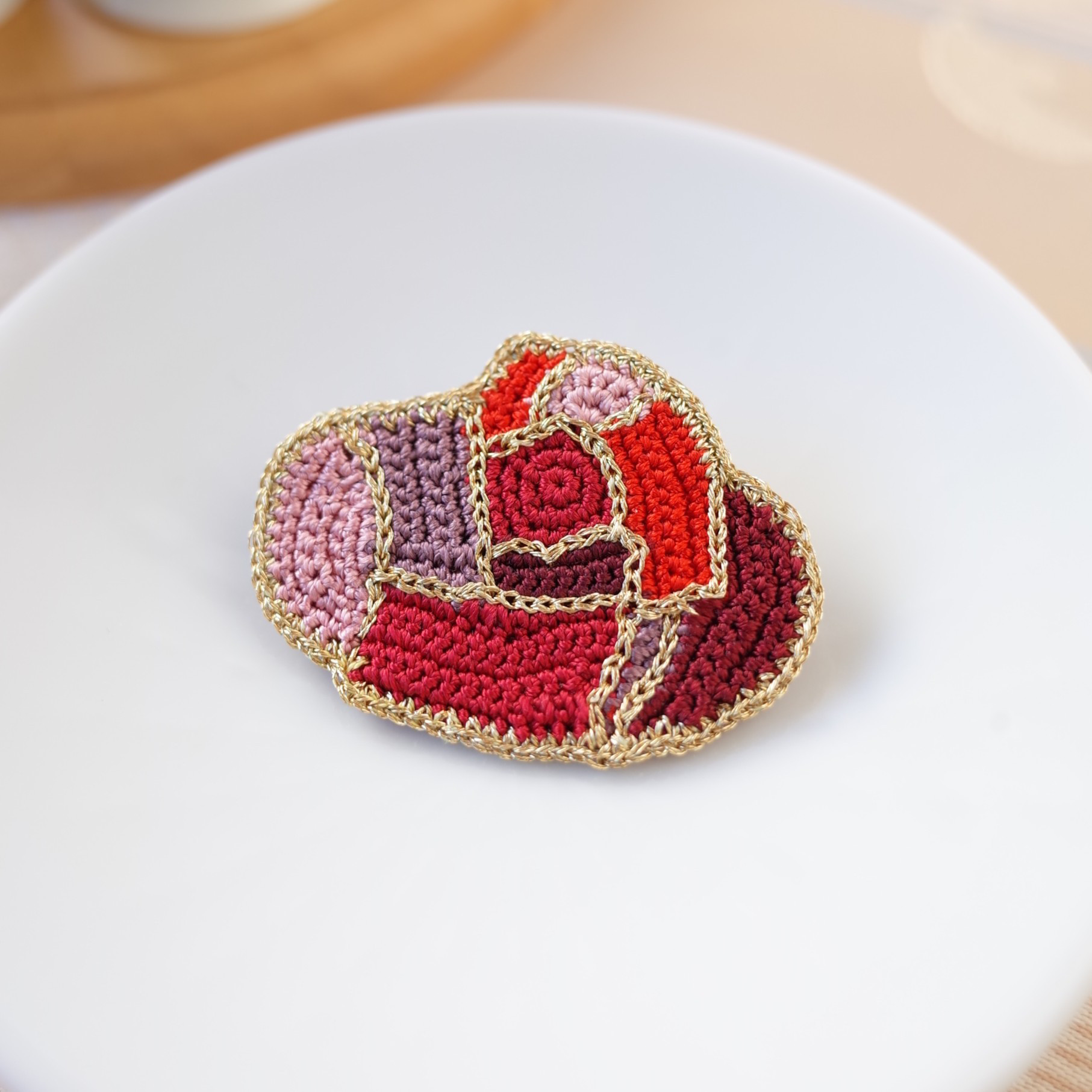 七宝モザイクブローチ（Mサイズ）