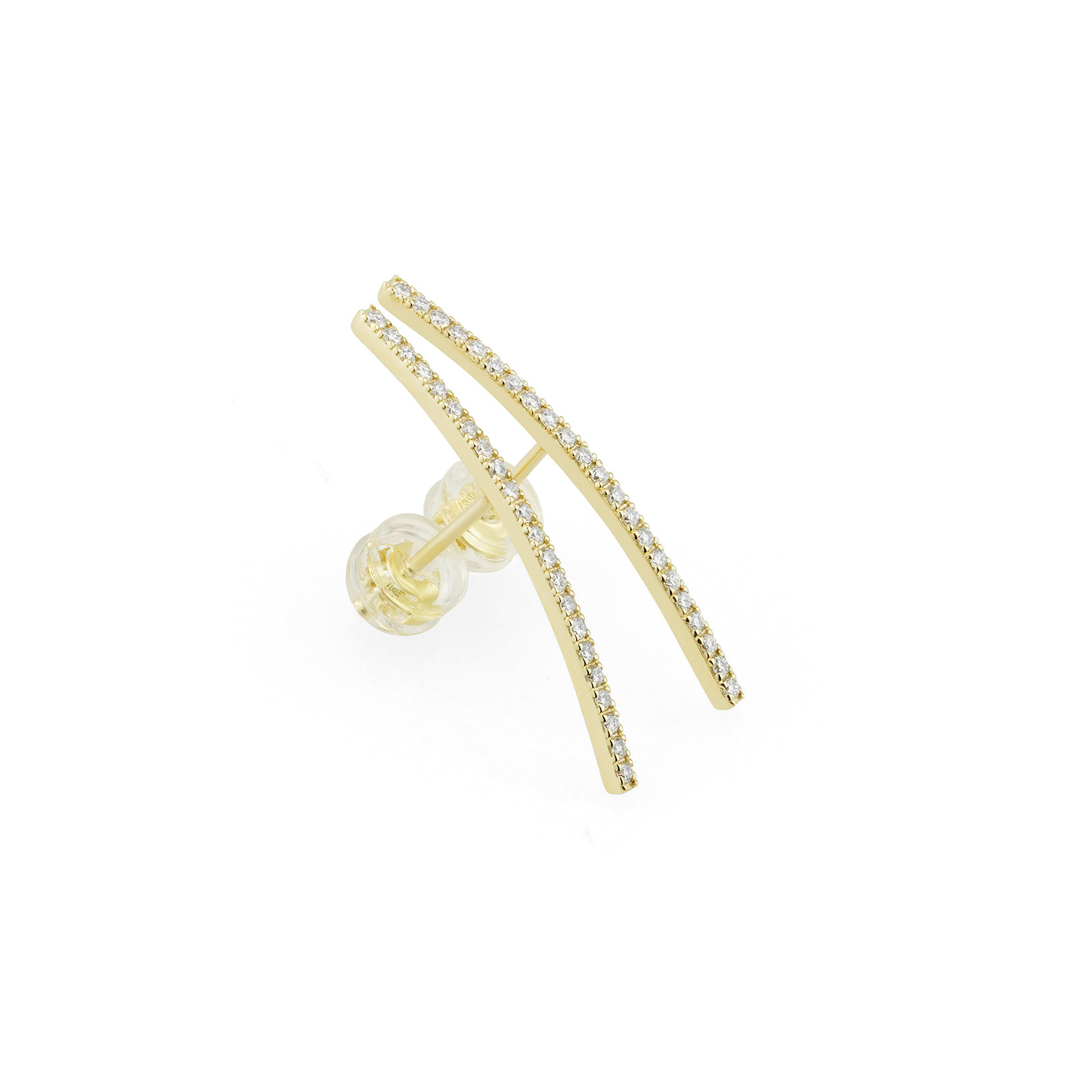 カーブドバーストーンピアス E231229（3週間発送）