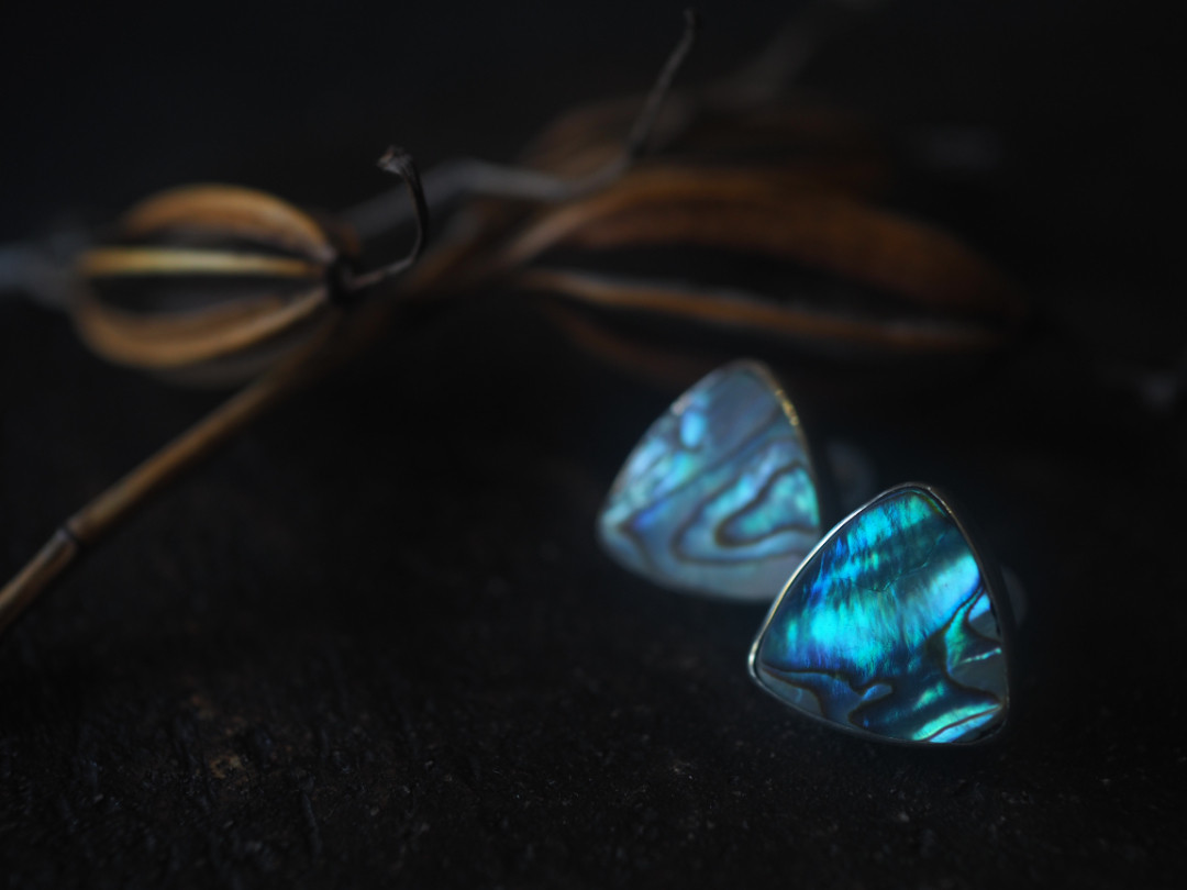 abalon shell silver pierce (kankou)