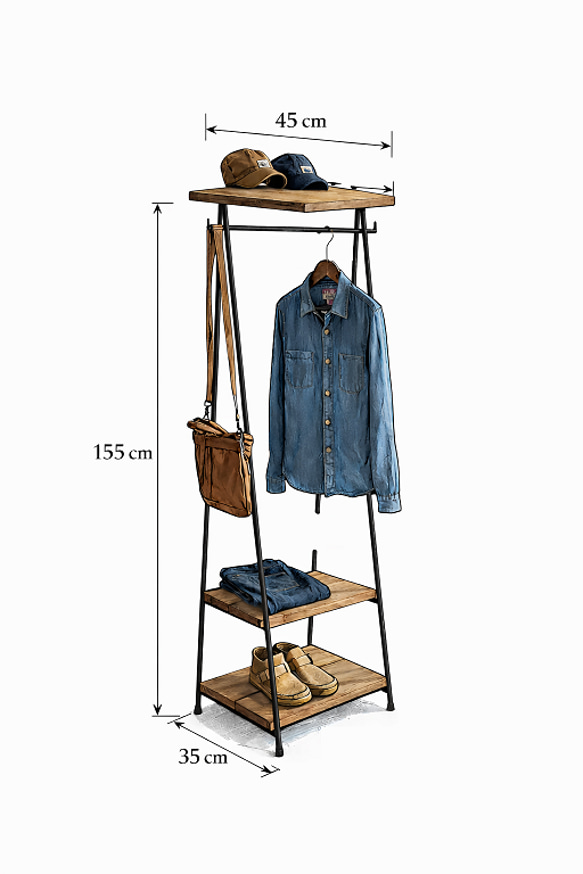 専用ページ）2D-MN-60 ハンガーラック フルオーダー / 出品期間