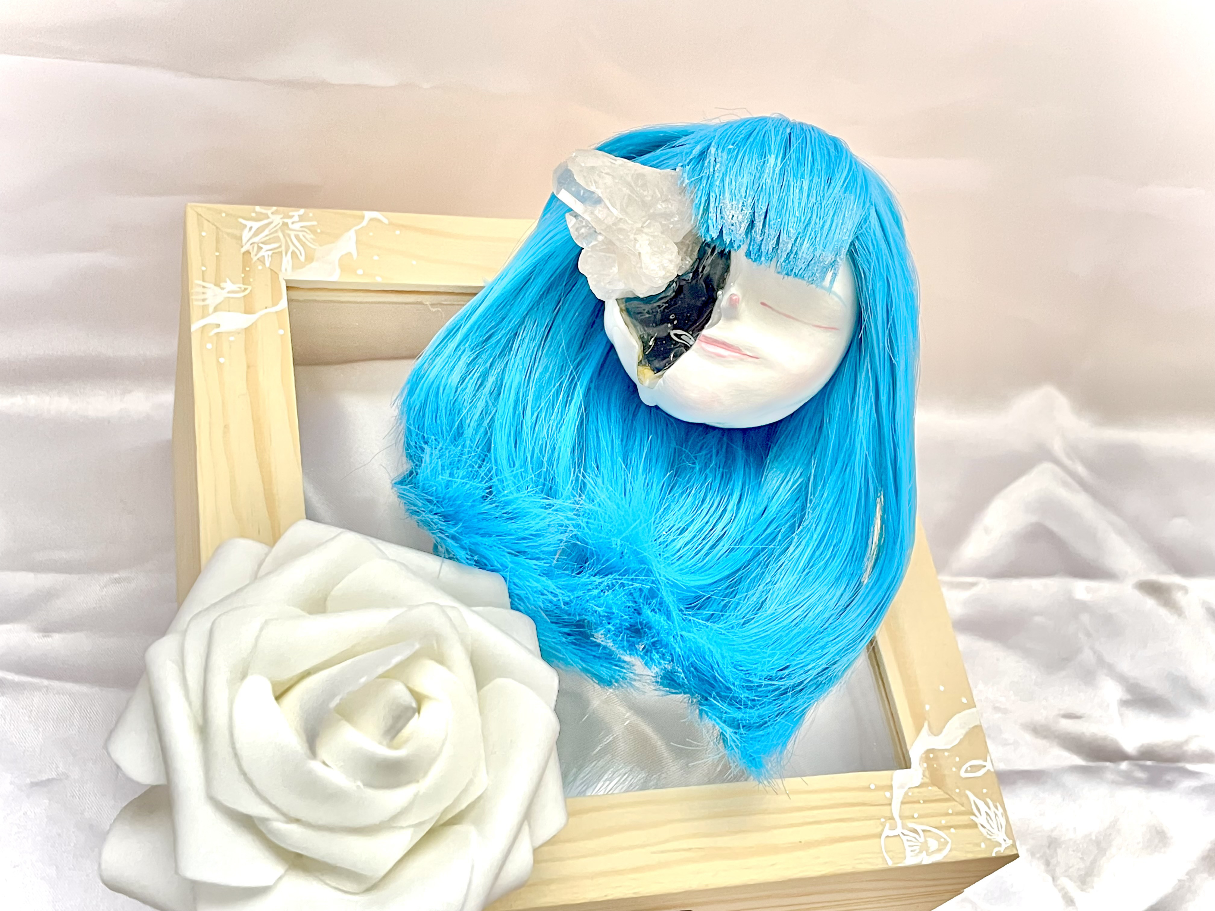 創作　創作人形　創作ドール　大辻快斗　9番「海の子」ドール　人形　天然石　水晶　クリスタル