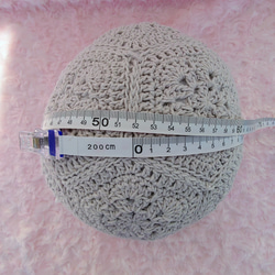 ​【手編み】ほっこりくまさんのポンポンニット帽水色（全6色）｜ベビー・キッズ 5枚目の画像