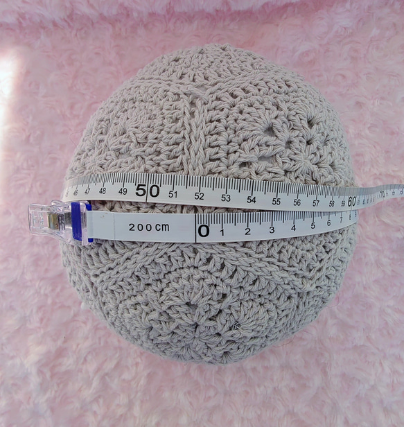 ​【手編み】ほっこりくまさんのポンポンニット帽水色（全6色）｜ベビー・キッズ 5枚目の画像