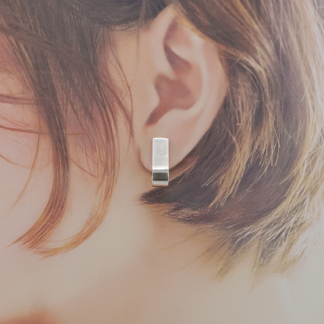 シンプルイヤリングHanada(はなだ)シルバーイヤリング Silver925 シルバー クリップイヤリング シンプルイヤリングHanada(はなだ)シルバーイヤリング Silver925 シルバー クリップイヤリング